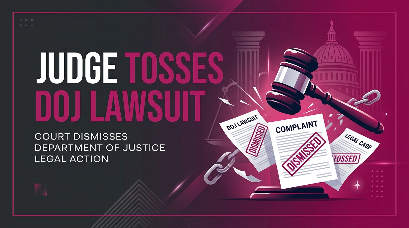 Judge Tosses DOJ Lawsuit